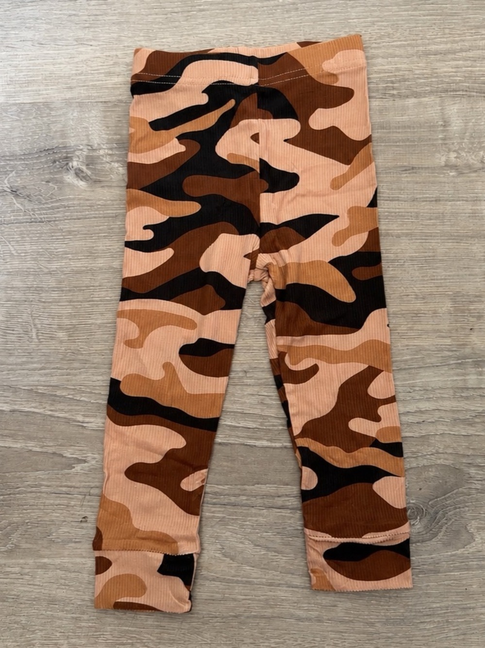 Rebel Bro Ribbed Bamboo Camo Leggings 6-12M NWOT Boutique Baby